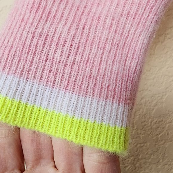 Scott & Scott London Womens Sweater Pink Trim Soft Ruffle 100% Cashmere Size M - Picture 8 of 12